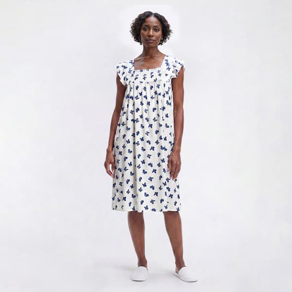 Womens Dreaming of Jules Flutter Sleeve Butterfly Nightgown - image 