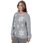 Womens Alfred Dunner Vail Snowflake Pearl Heathered Sweater - image 2