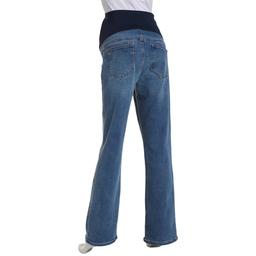 Womens Harper Grey Maternity Over The Belly Bootcut Pants
