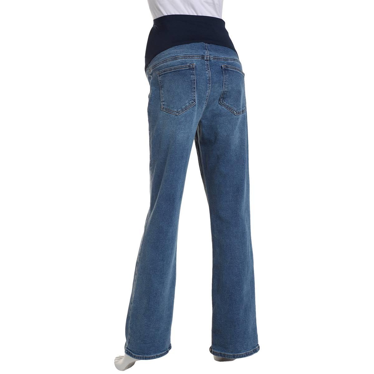 Womens Harper Grey Maternity Over The Belly Bootcut Pants