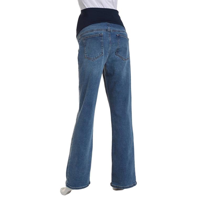 Womens Harper Grey Maternity Over The Belly Bootcut Pants