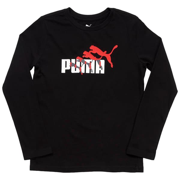 Boys (8-20) Puma® House of Graphics Short Sleeve Tee - Black