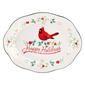 Pfaltzgraff(R) 11in. Berry Happy Holidays Cardinal Oval Platter - image 1