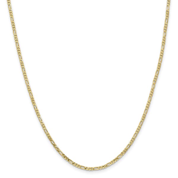 Gold Classics(tm) 10kt. 2.2mm 24in Figaro Link Chain Necklace - image 