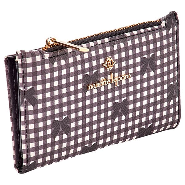 Womens Nanette Lepore Aime Slim Bifold Wallet - Gingham