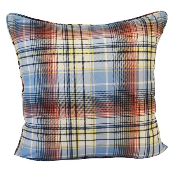 Your Lifestyle Retro Forest Plaid Decorative Pillow - 18x18 - image 