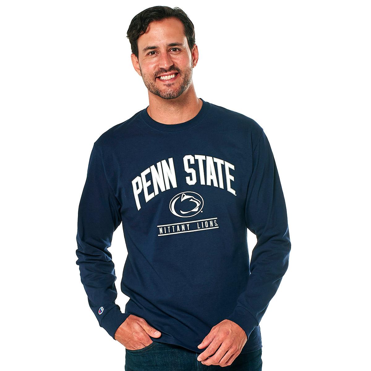 Mens Champion® Long Sleeve Penn State Tee
