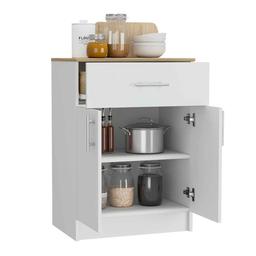 FM FURNITURE Oxford White Pantry Cabinet