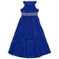 Girls (7-16) Rare Editions Halter Pleated Glitter Chiffon Dress - image 1