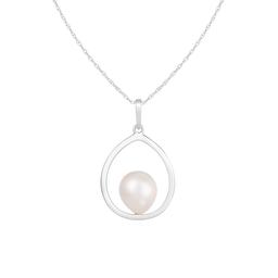 Splendid Pearls 14kt. White Gold Pearl Pendant Necklace