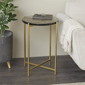 9th & Pike® Contemporary Gold Metal Accent Table - image 2