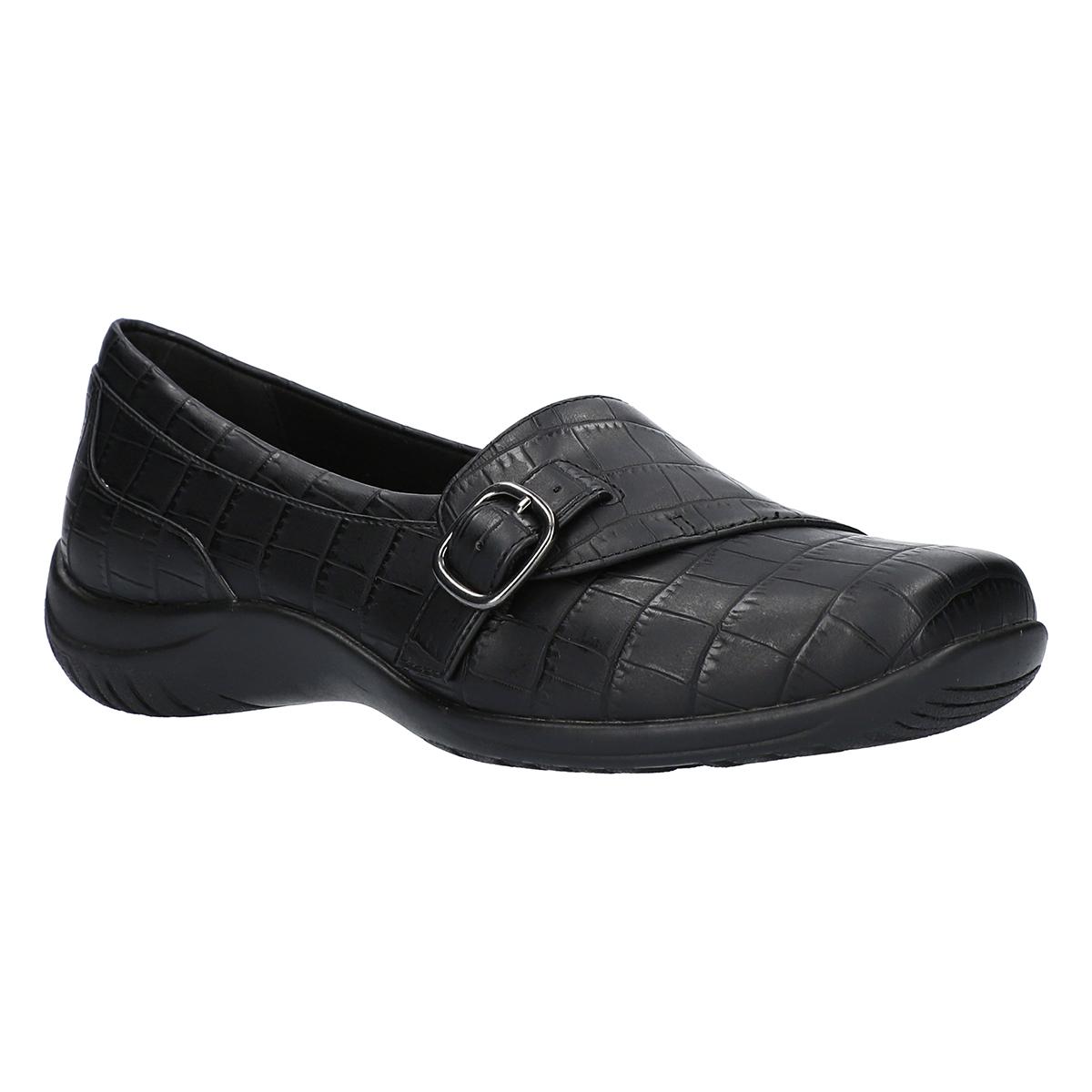 Womens Easy Street Cinnamon Croco Slip-On Loafers