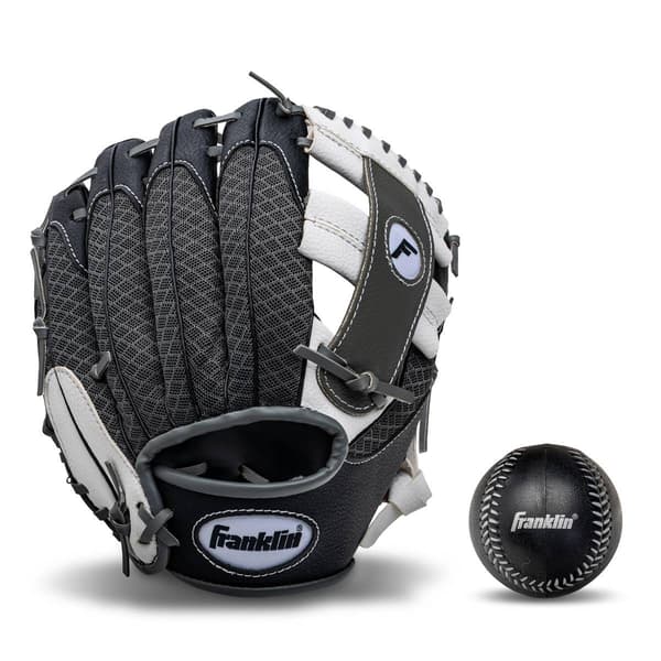 Franklin(R) 9.5in. MESHTEK Gloves & Ball - Black - image 