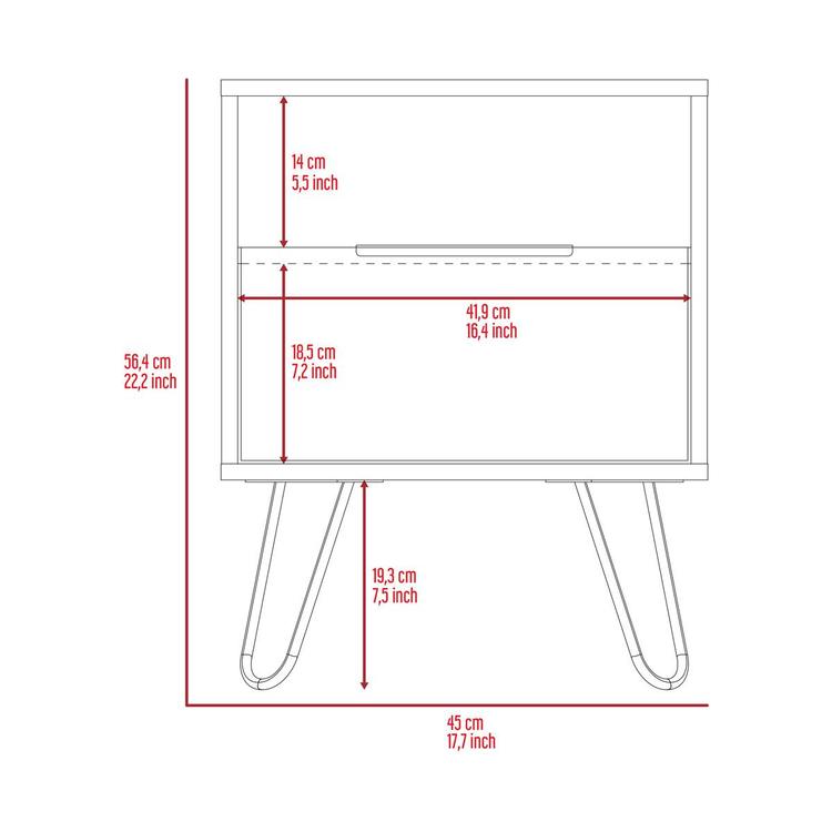 FM FURNITURE Vienna Nightstand