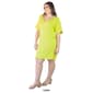 Plus Size 24/7 Comfort Apparel V-Neck Knee Length Dress - image 7