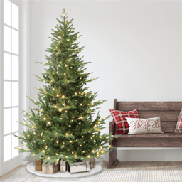 Puleo International 7.5ft. Pre-Lit Sacramento Fir Christmas Tree