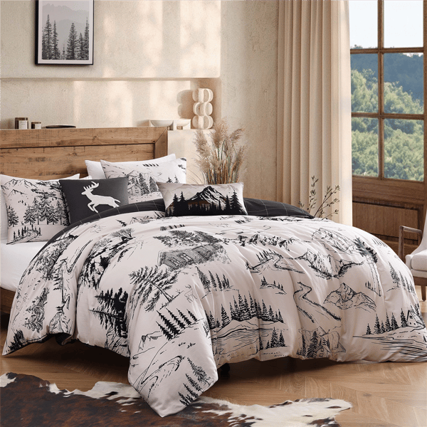 Bebejan® Rocky Mountains Cotton 5pc. Reversible Comforter Set - image 
