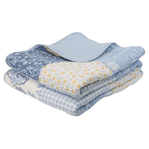 Donna Sharp Spring Flowers Cotton Pieced Throw