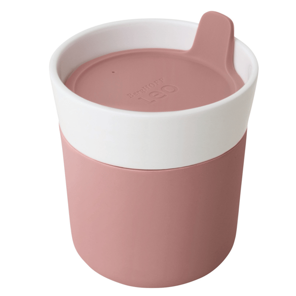 BergHOFF Leo 8.32oz Porcelain Pink Travel Mug