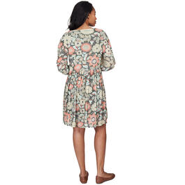 Womens Ruby Rd. Sheer Delight 3/4 Sleeve Floral Fit & Flare Dress
