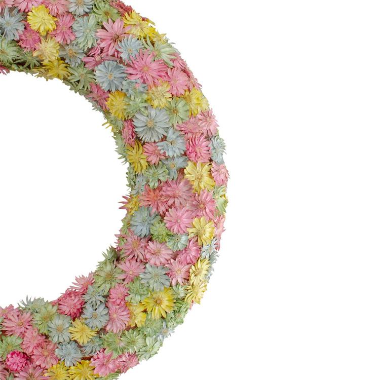Northlight Seasonal Artificial Colorful Daisy Spring Wreath