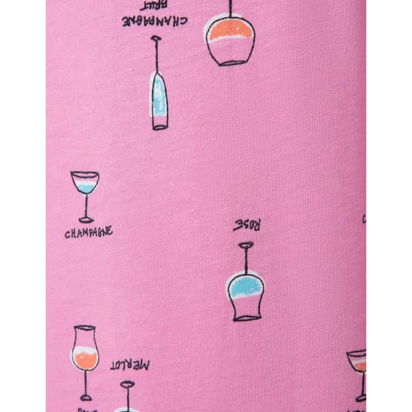 Plus Size HUE® Wine List Printed Capri