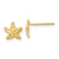 Gold Classics&#40;tm&#41; 14kt. Gold Diamond-Cut Starfish Earrings - image 1