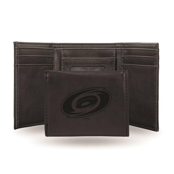 Mens NHL Carolina Hurricanes Faux Leather Trifold Wallet - image 