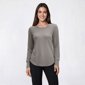 Petite Architect(R) Long Sleeve Solid Round Neck Thermal Tee - image 1