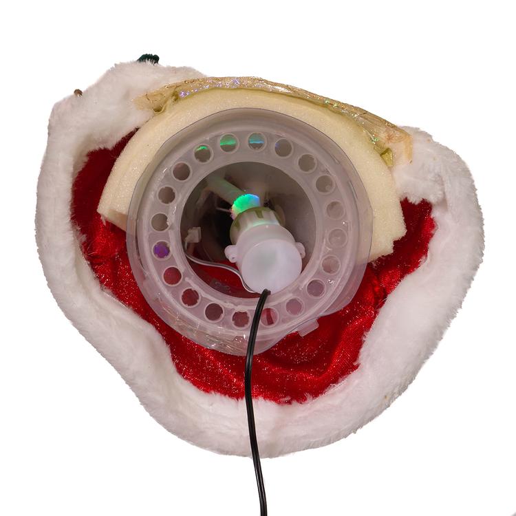 Kurt S. Adler 12in. CUL Fiber Optic LED Santa Tree Topper