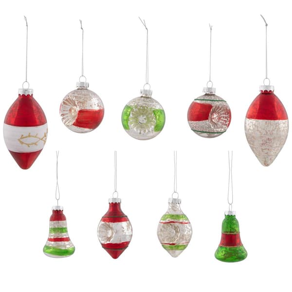Northlight Seasonal 9ct. 2-Finish Christmas Ornaments - image 