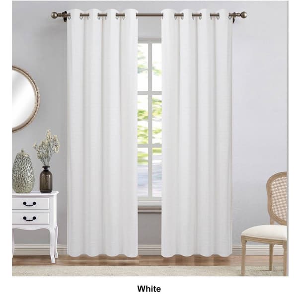Polyester Velvet Stripe Embossed Curtain Panel