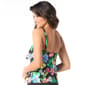 Womens Beach House Midnight Garden High Neck Ruffle Tankini Top - image 2