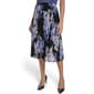 Womens Calvin Klein Pull On Floral Print Pleat Midi Skirt - image 1