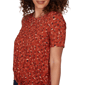 Petite Emaline Key Items Short Sleeve Abstract Tie Hem Blouse - image 5