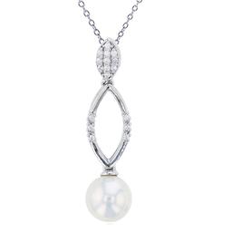 Gemstone Classics(tm) Dangling Pearl Pendant