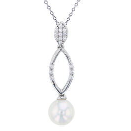 Gemstone Classics&#40;tm&#41; Dangling Pearl Pendant