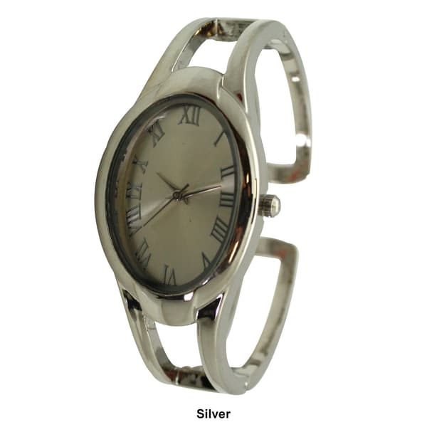 Womens Olivia Pratt™ Minimalist Oval Face Bangle Watch - H10052