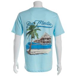 Mens Joe Marlin Tahiti Hut Short Sleeve Tee