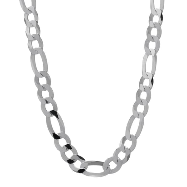 Sterling Silver Figaro Chain Necklace - image 