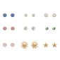 Ashley Pastel 9pr. CZ w/ Sun & Star Earrings Set - image 1