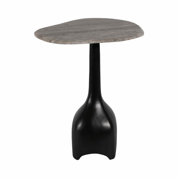 Sagebrook Home 21in. Curved Top Marble Accent Table