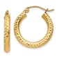 Gold Classics(tm) 14kt. Gold Diamond Cut 20mm Hoop Earrings - image 1