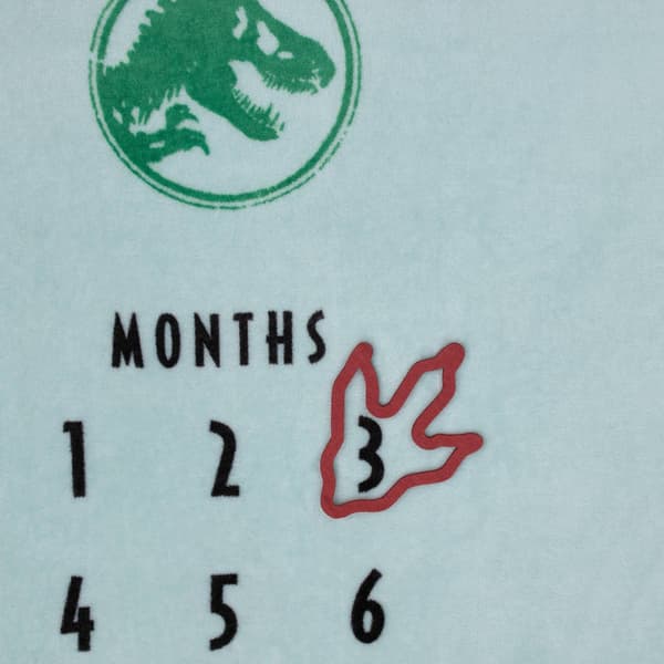 NBC Jurassic World Milestone Baby Blanket
