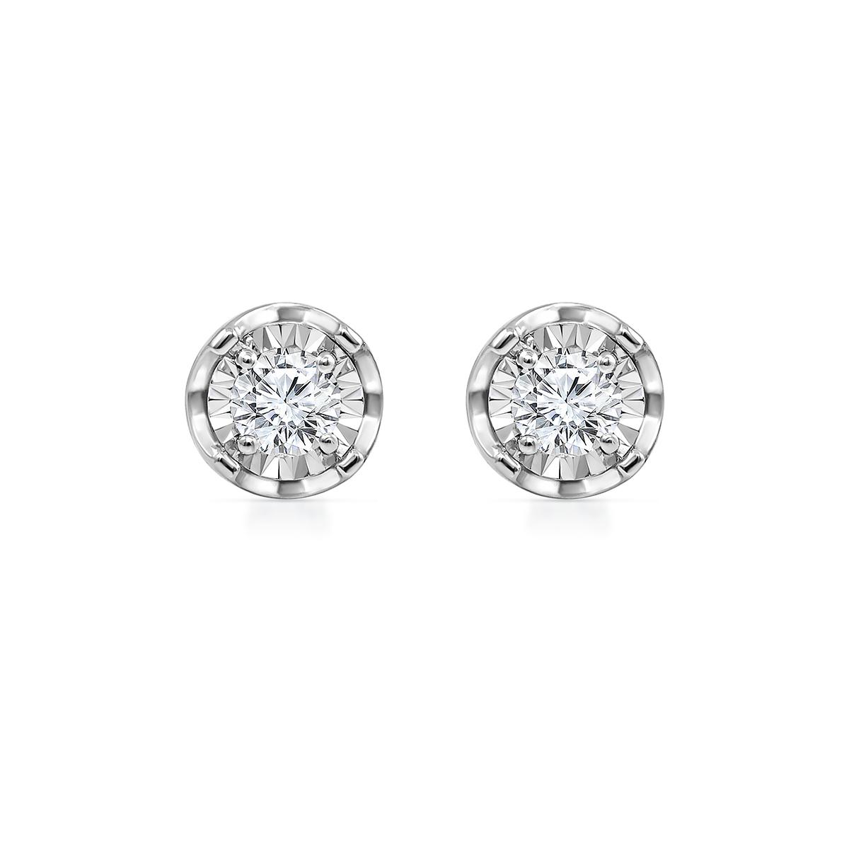 Nova Star® 1/3ctw. Silver Lab Grown Diamond Stud Earrings