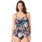 Womens Beach House Vibrant Vacay Mesh Tankini Swim Top - image 3