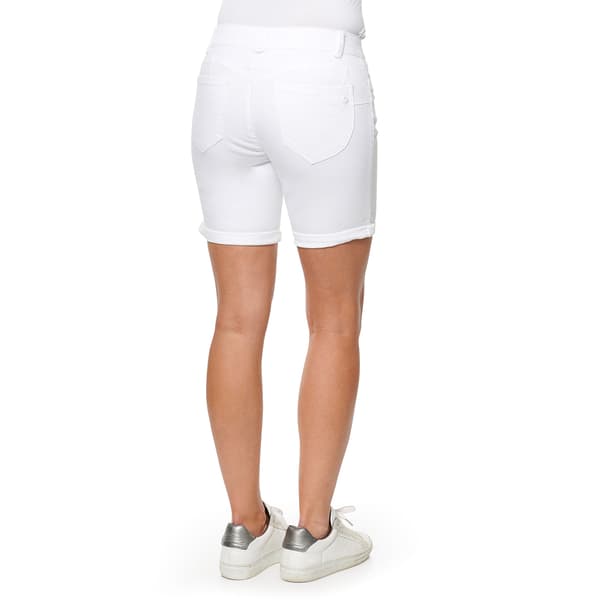 Womens Democracy "Ab"solution&#174; White Denim Shorts