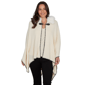 Womens Emaline Country Code Faux Fur Collar Knit Cape - image 1