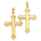 Unisex Gold Classics&#40;tm&#41; 14kt. Yellow Gold Reversible Cross Pendant - image 1
