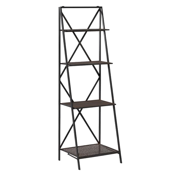 9th & Pike&#40;R&#41; 4-Tier Metal Textured Shelf